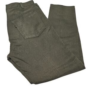 1960s Levi's Sta-prest Olive Green Button Fly Zip Up Pants Jeans Size 31 x 38